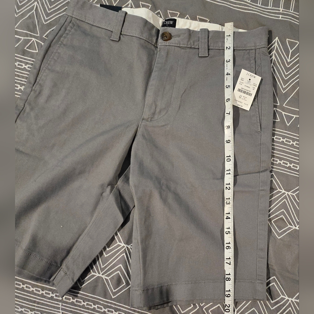 J.Crew Lightweight Grey Khaki 11in. Inseam Shorts Size 29 - Picture 3 of 6